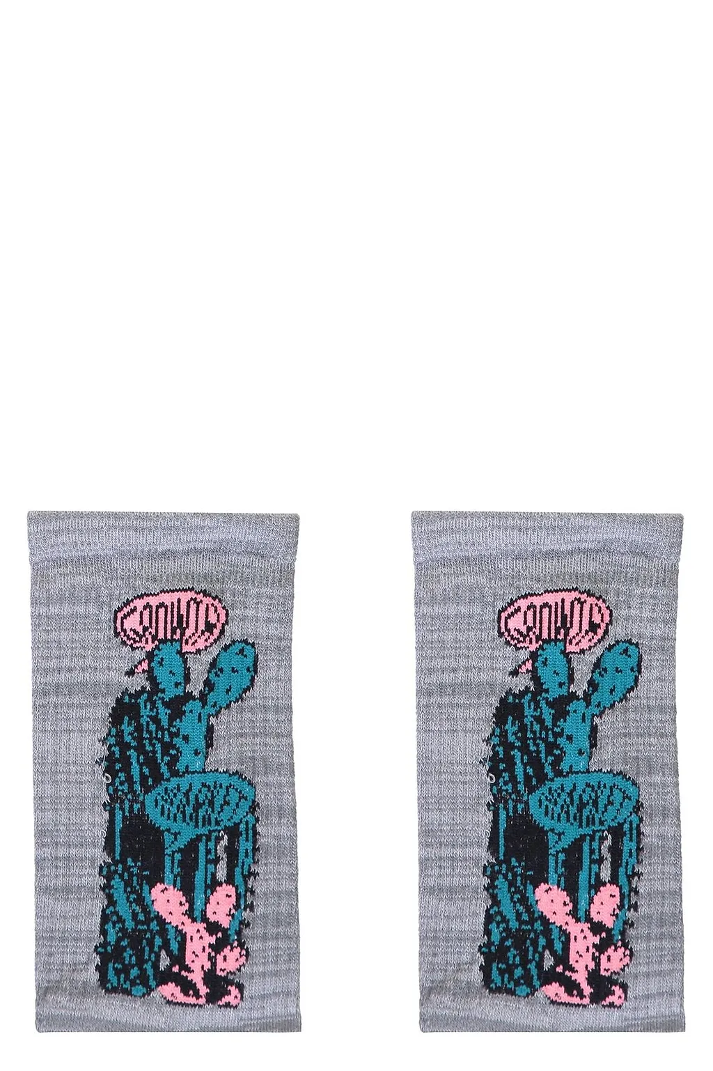 Market Cactus-Design Knitted Socks