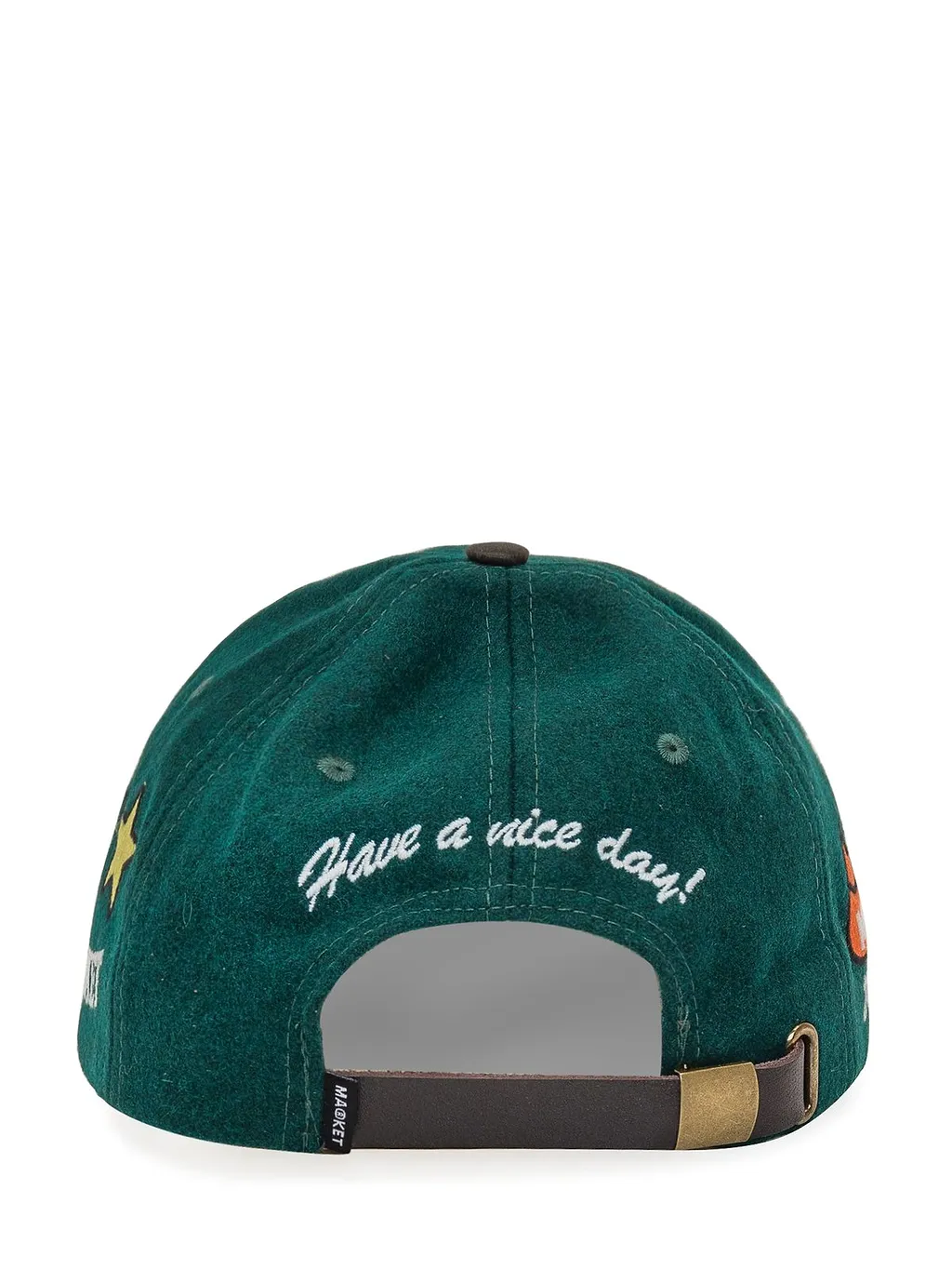 Market Felted Curved Peak Cap