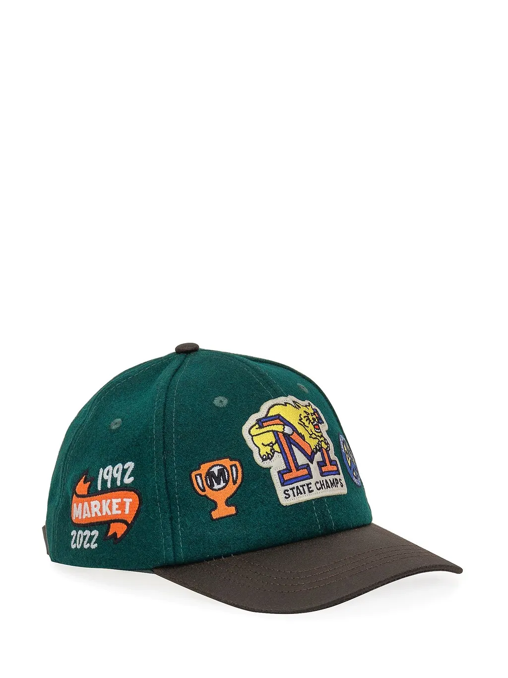 Market Felted Curved Peak Cap