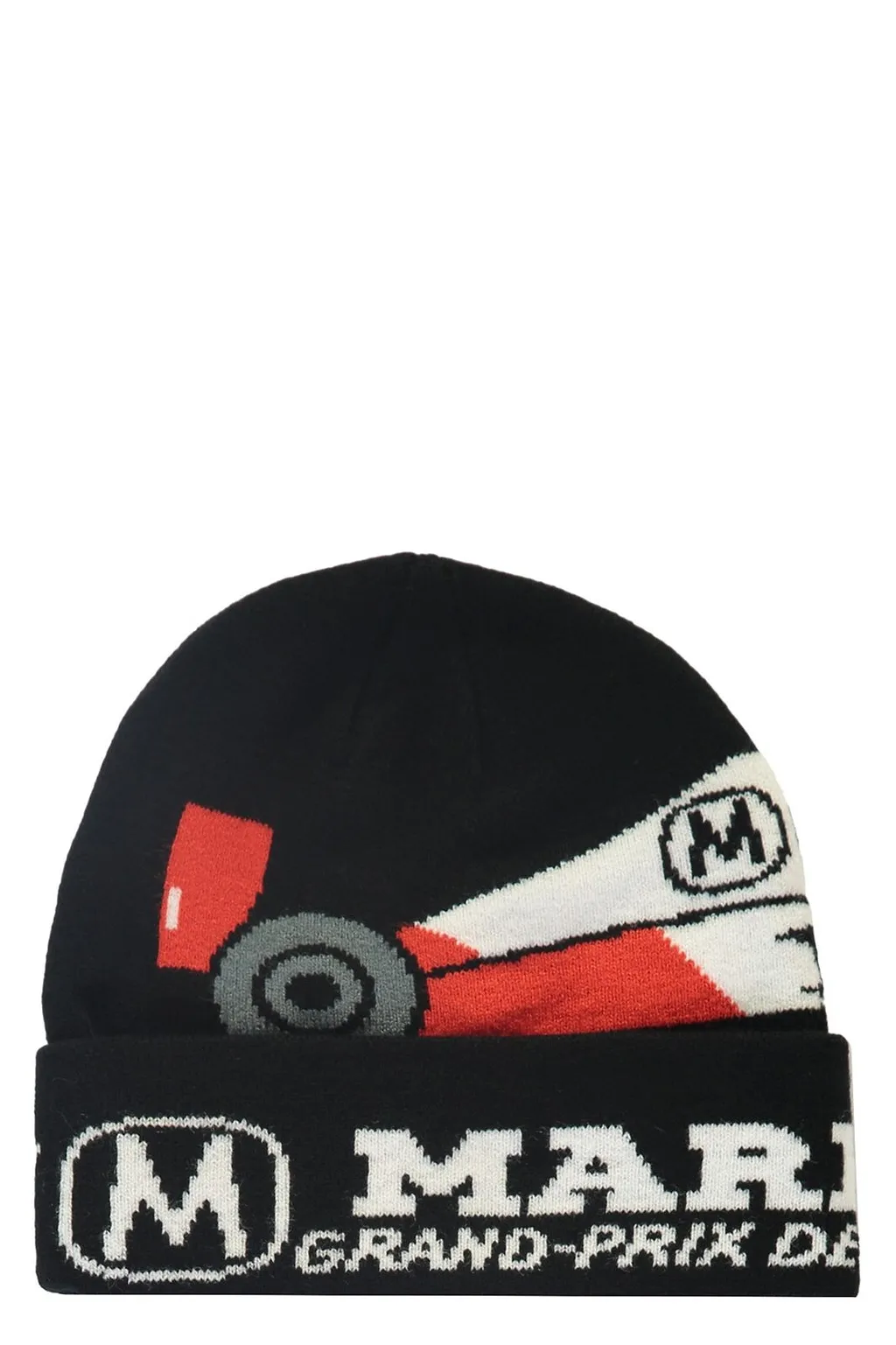 Racing Intarsia Knit Hat