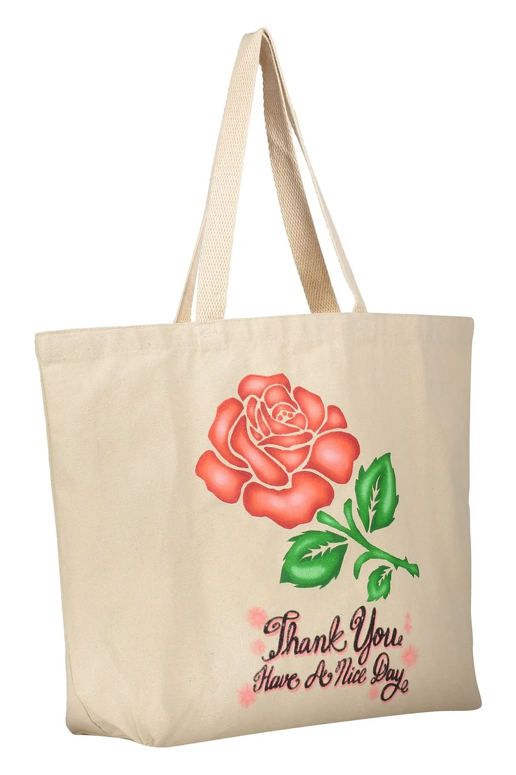Market Thank You Print Tote Bag