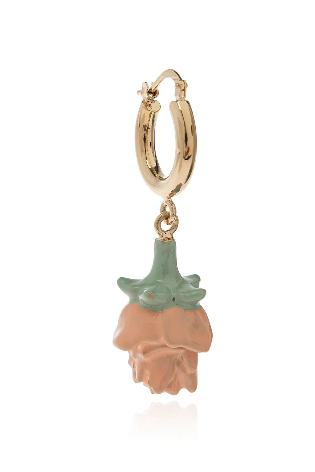 Marni Floral Drop Hoop Earrings