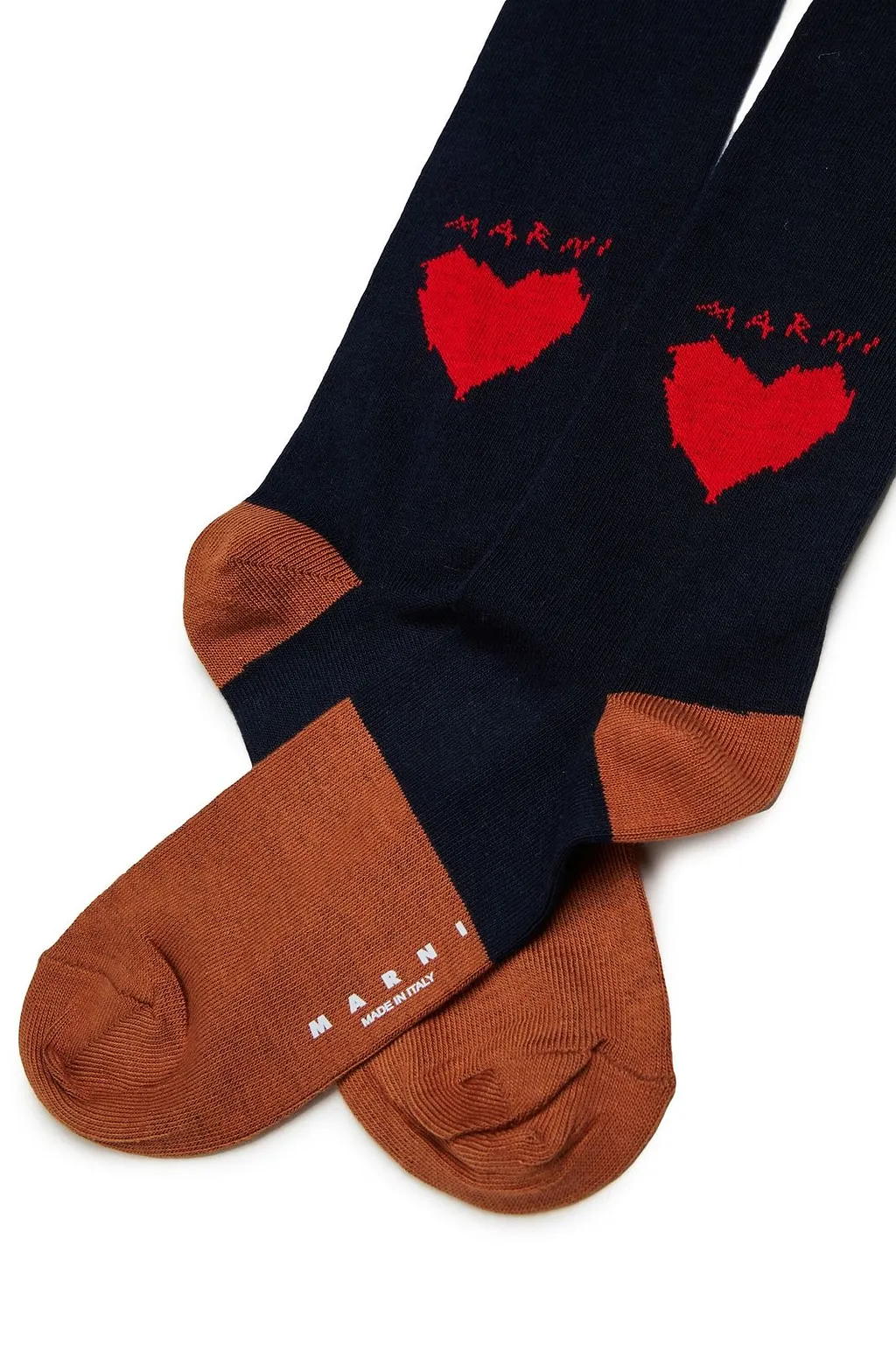 Marni Kids Heart Knee-High Socks