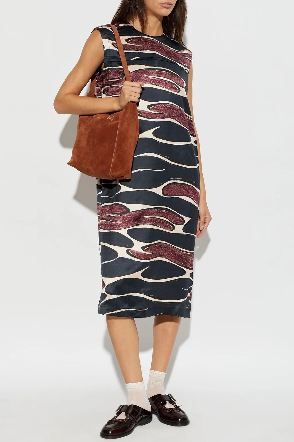 Marni Abstract Print Sleeveless Dress