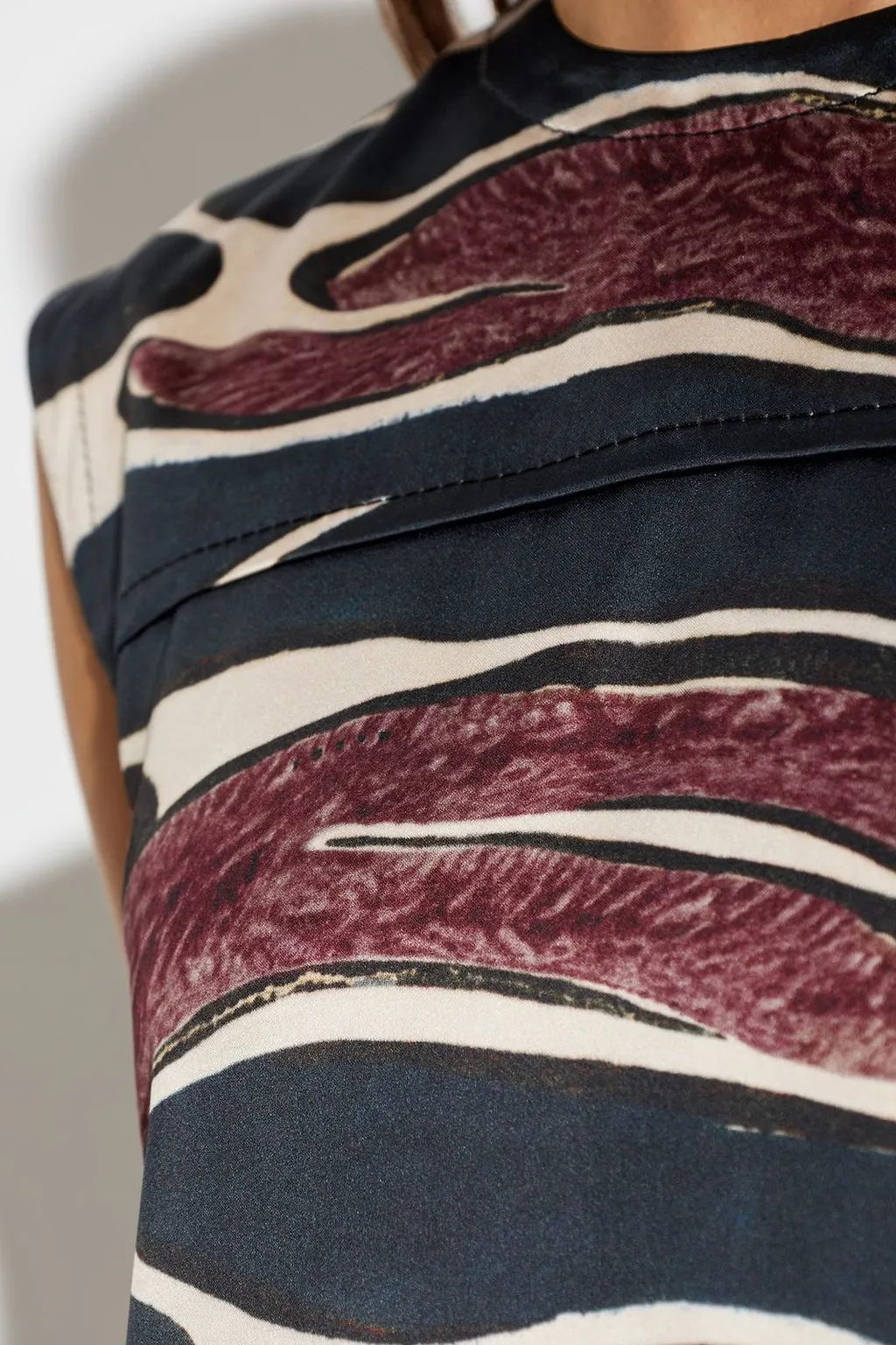 Marni Abstract Print Sleeveless Dress