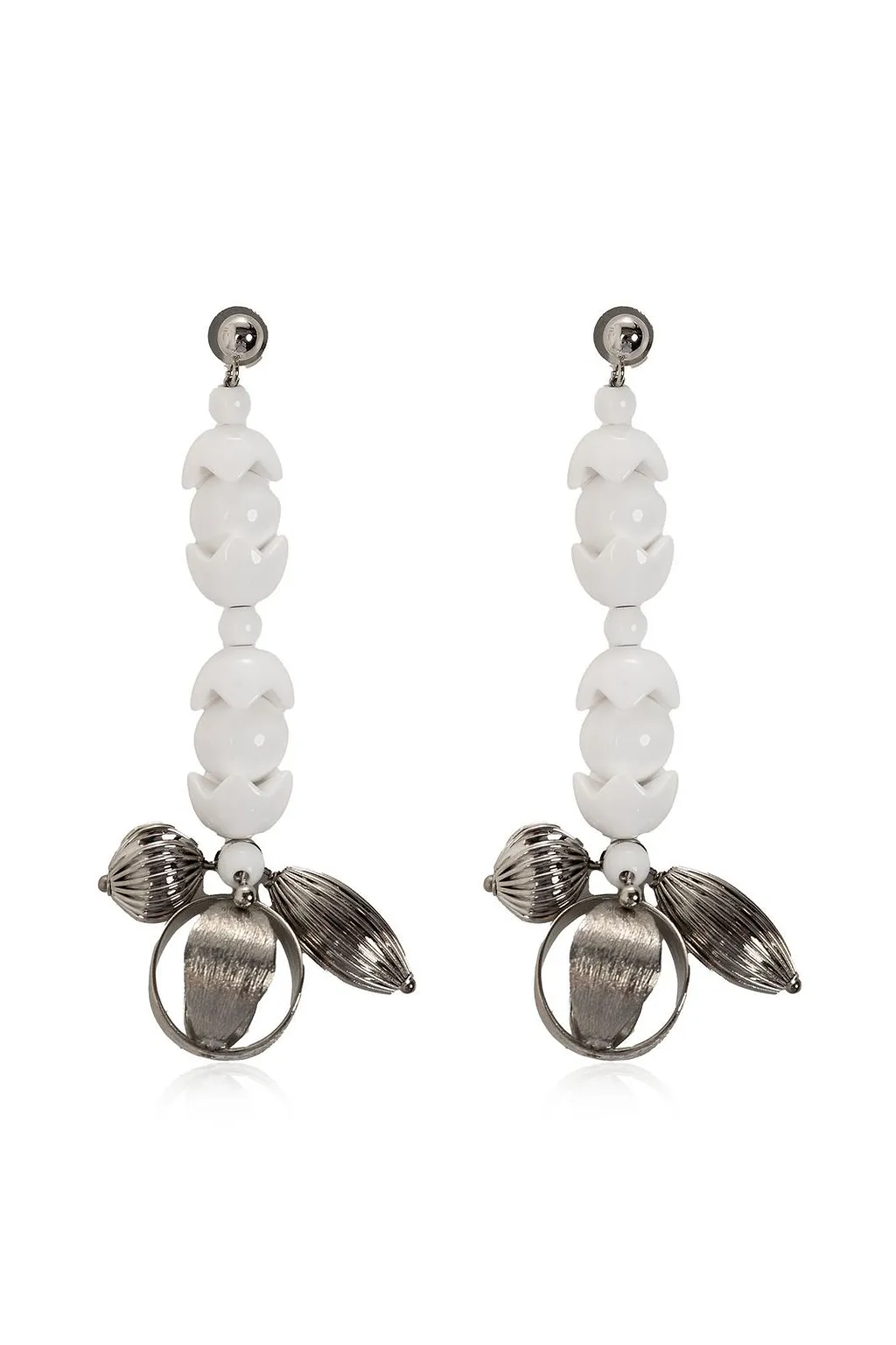 Marni Beaded Pendant Earrings