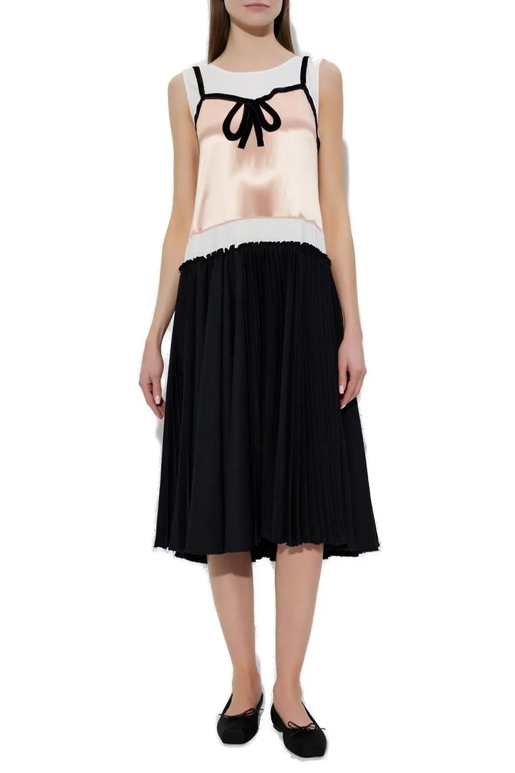 Marni Bow Satin Dress