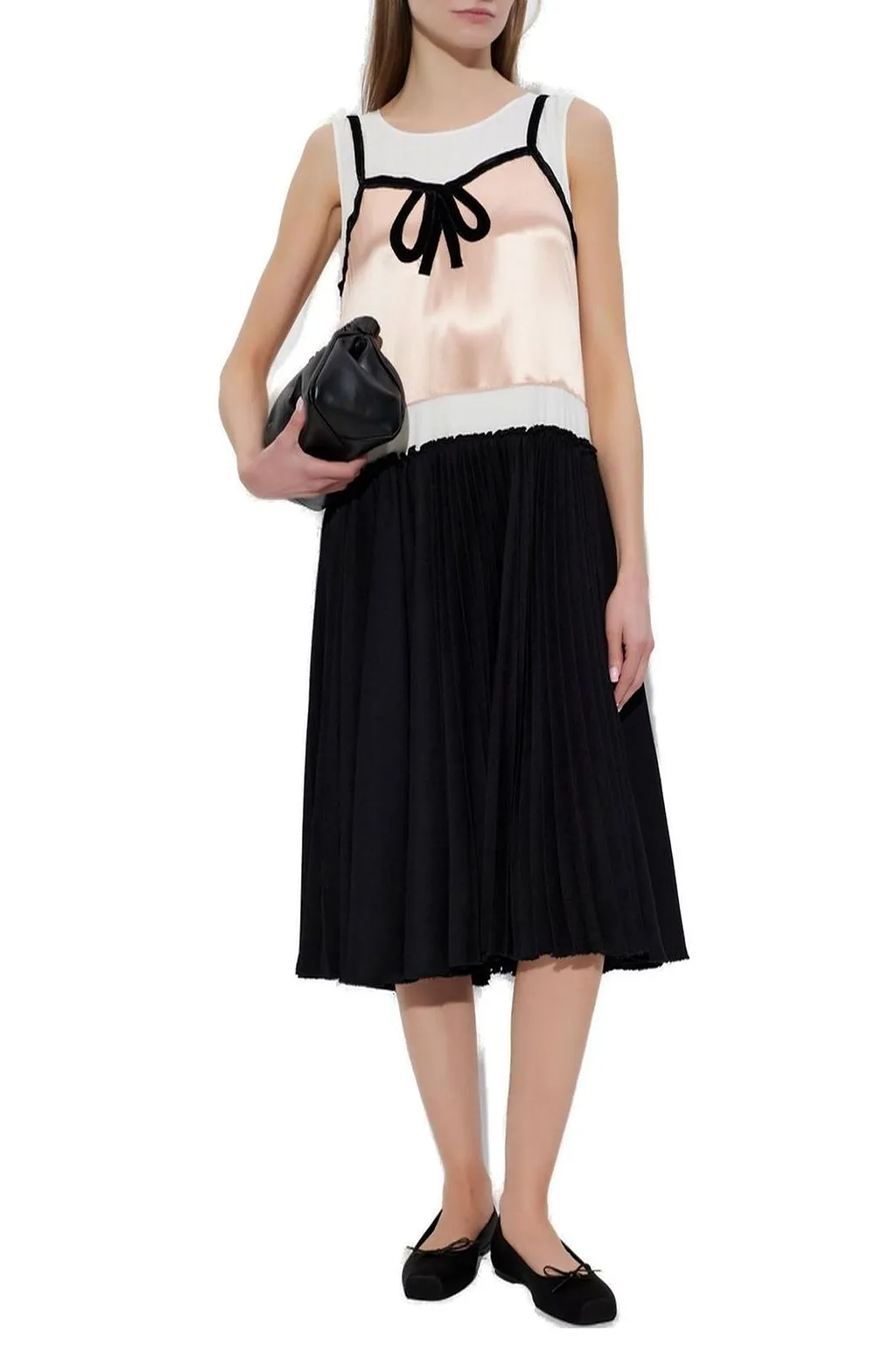 Marni Bow Satin Dress