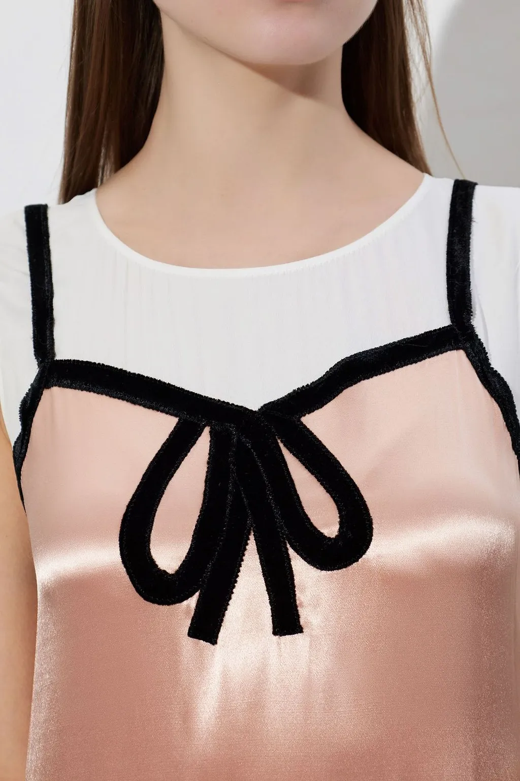 Marni Bow Satin Dress