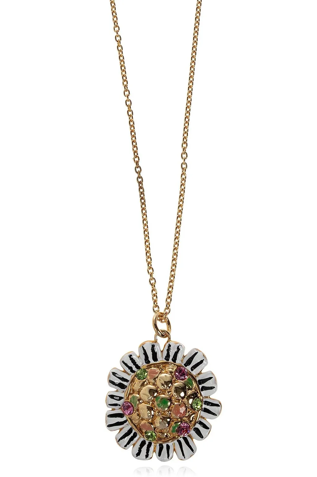 Marni Crystal Sunburst Pendant Necklace