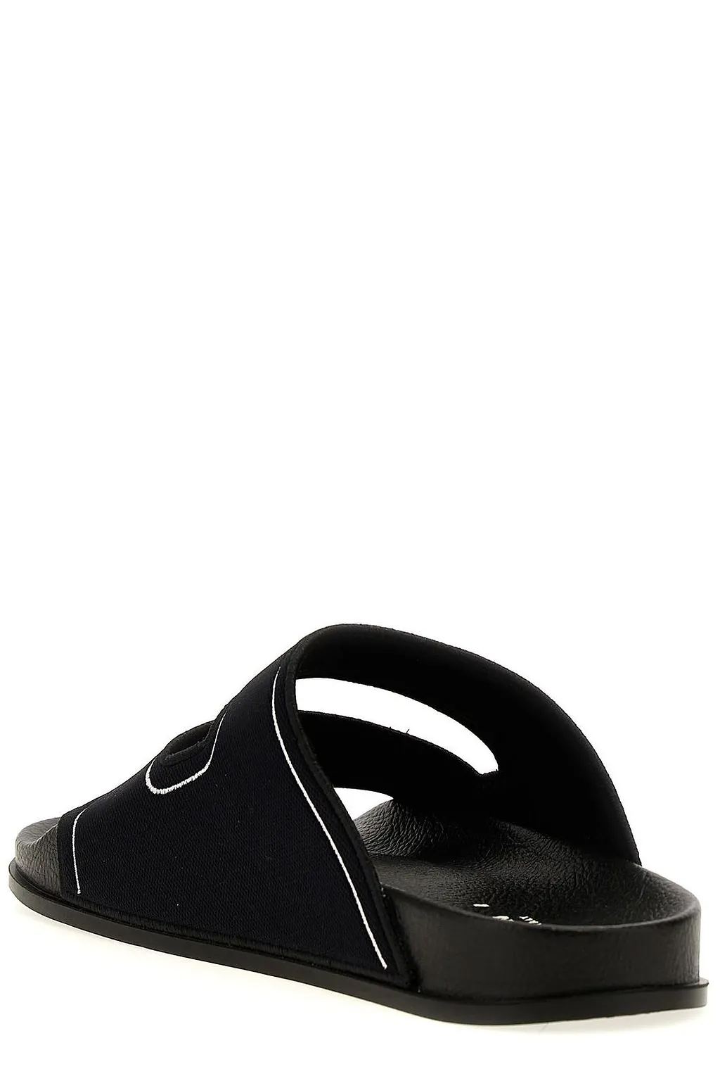 Marni Logo Embroidered Slip-On Slides