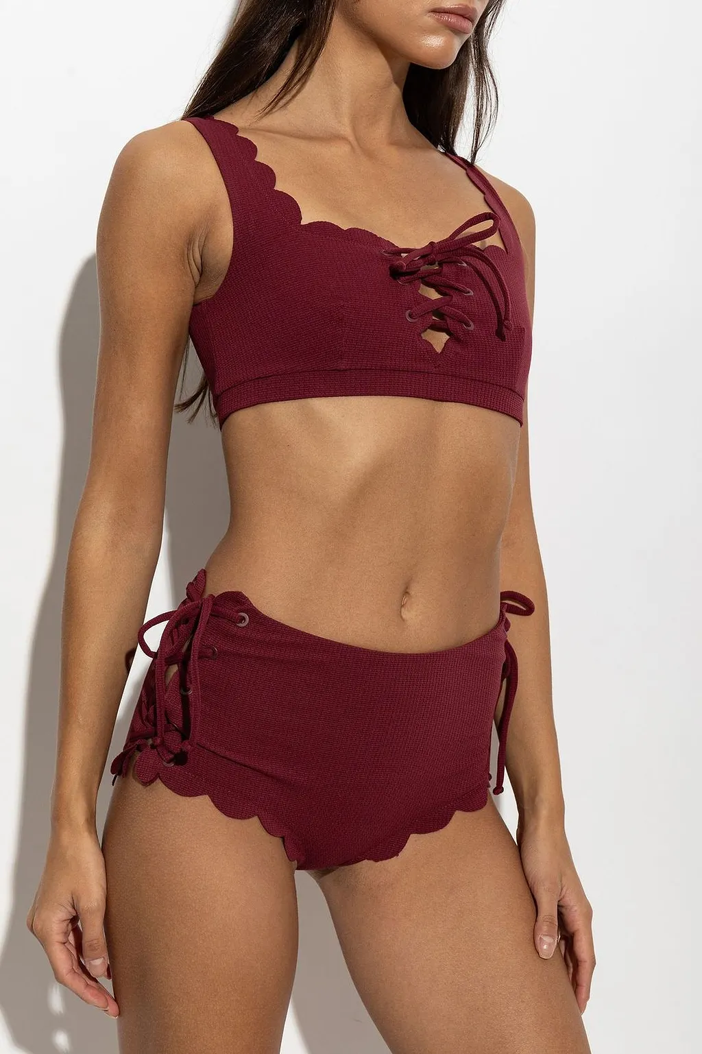 Marysia Palm Springs Scalloped Bikini Bottoms