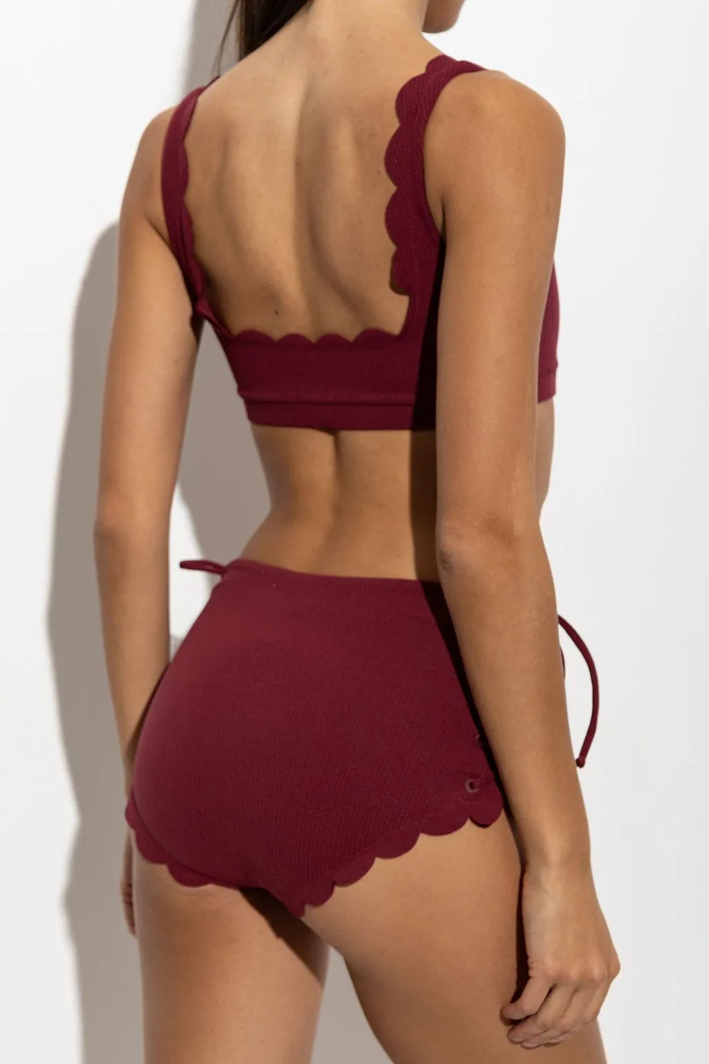 Marysia Palm Springs Scalloped Bikini Bottoms