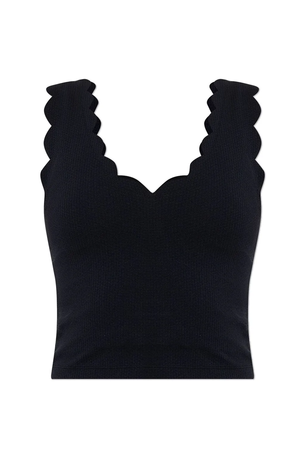 Marysia Scalloped Sleeveless Top