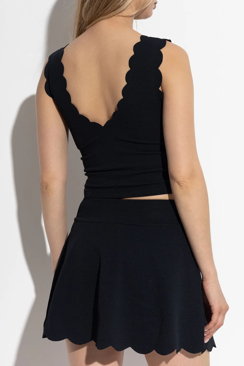 Marysia Scalloped Sleeveless Top