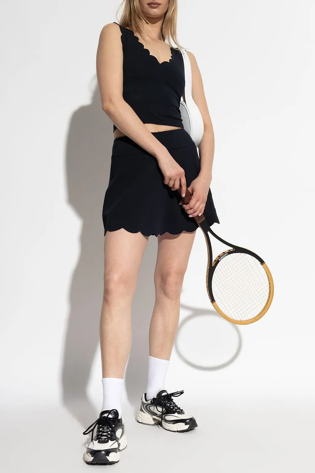 Marysia Scalloped Sleeveless Top