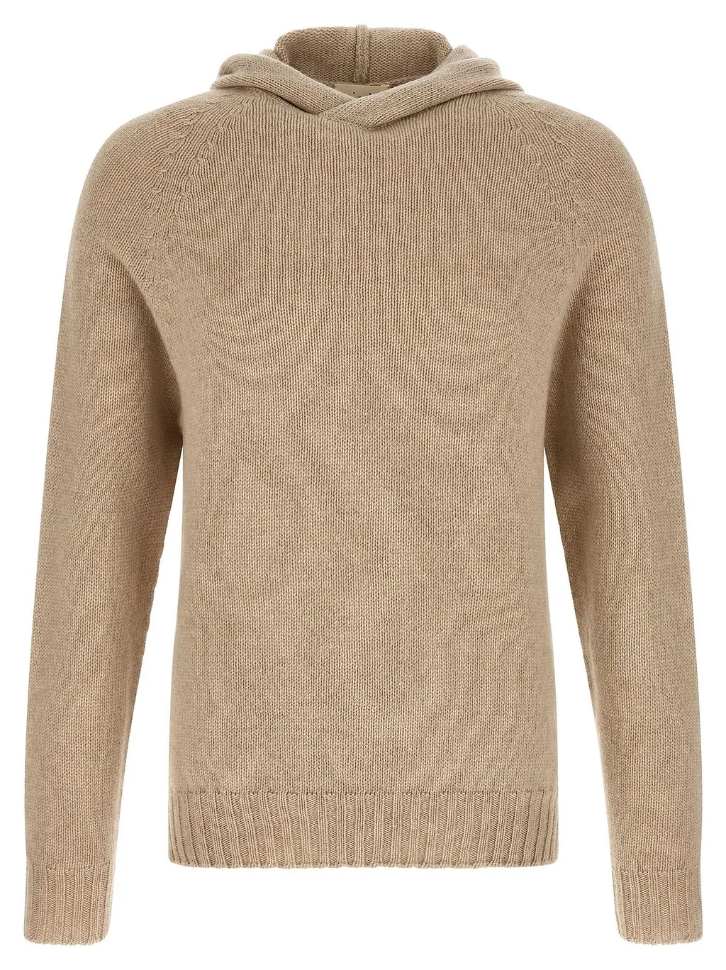 Braided Raglan Hooded Sweater