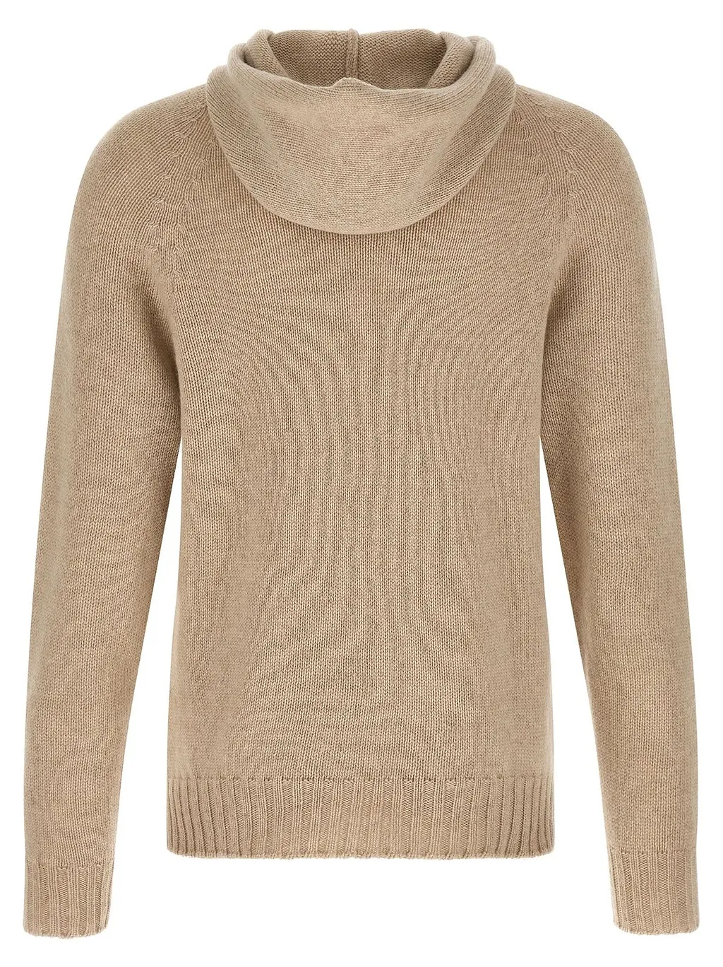 Braided Raglan Hooded Sweater