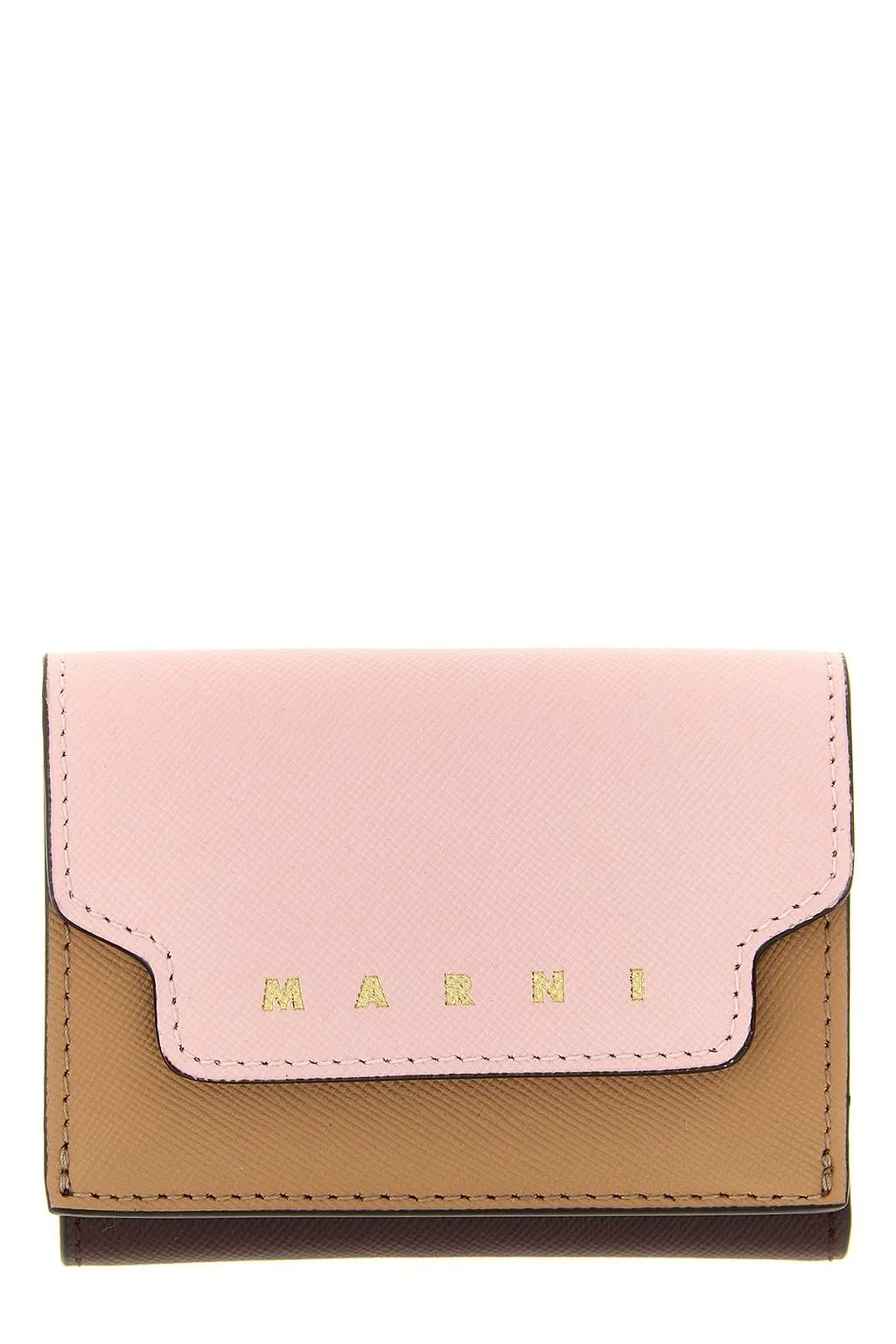 Marni Logo Printed Panelled Compact Wallet