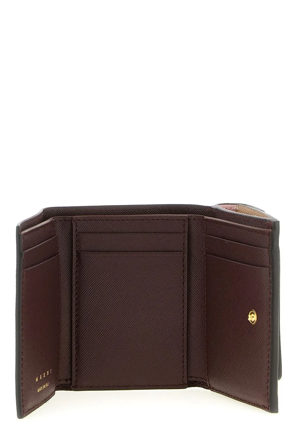 Marni Logo Printed Panelled Compact Wallet