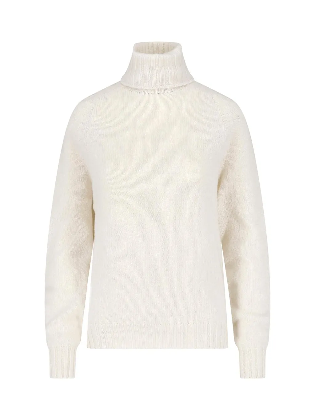 Ribbed Turtleneck Knitted Sweater