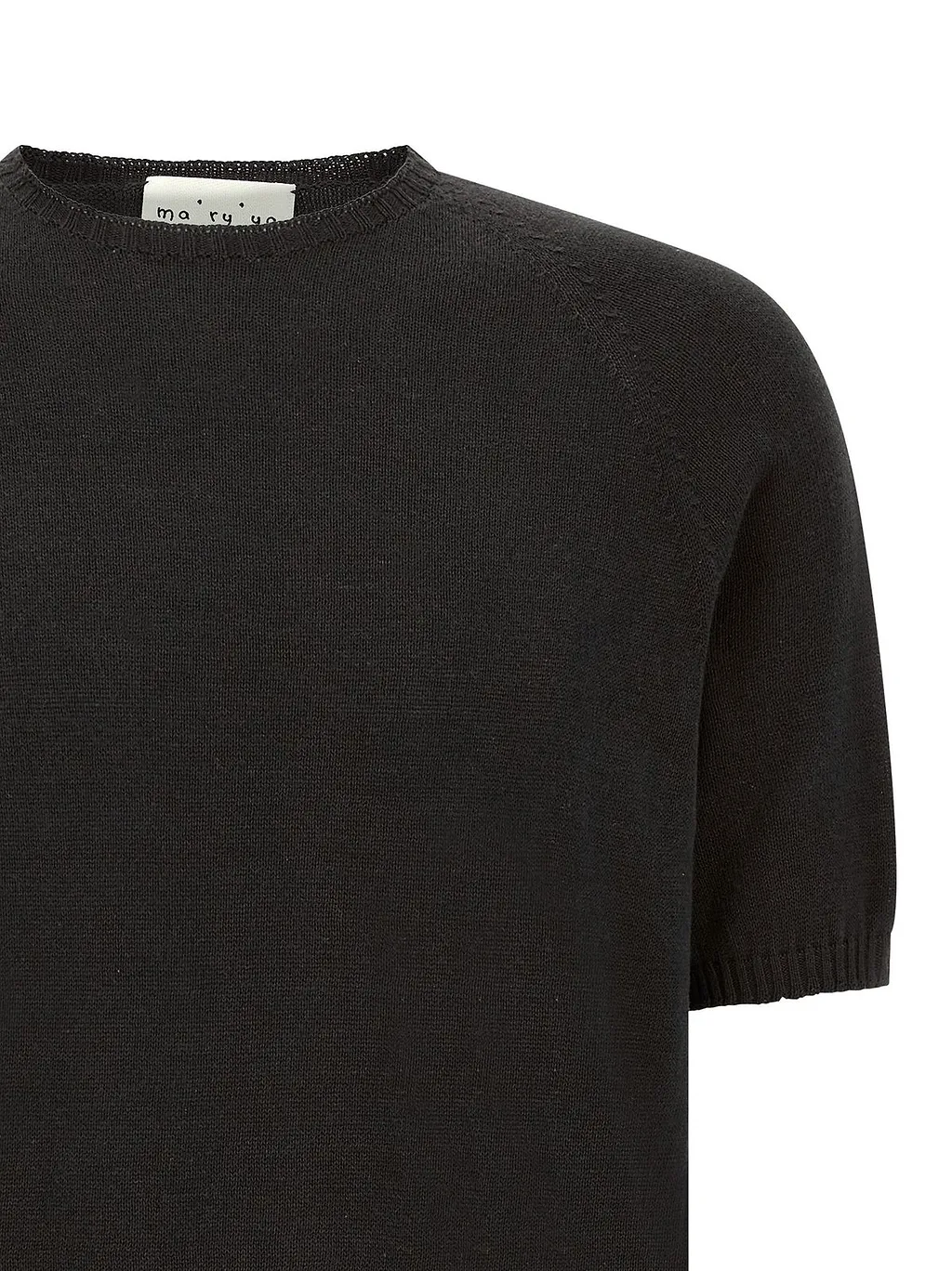 Maya Short-Sleeve Cotton Knitted Sweater Ry