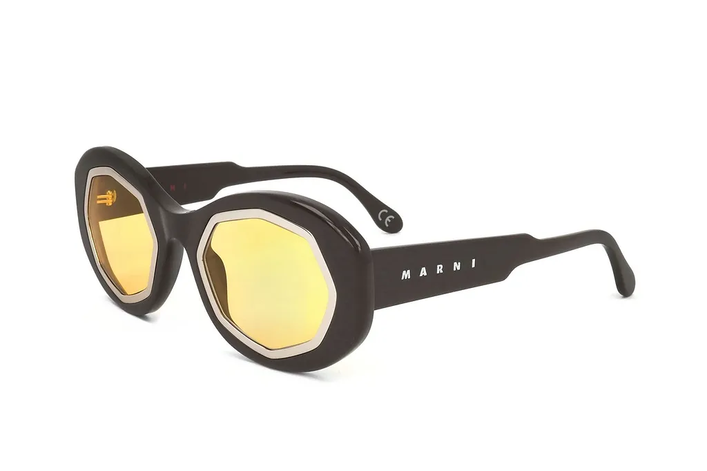 Marni Eyewear Mount Bromo Oval Sunglasses