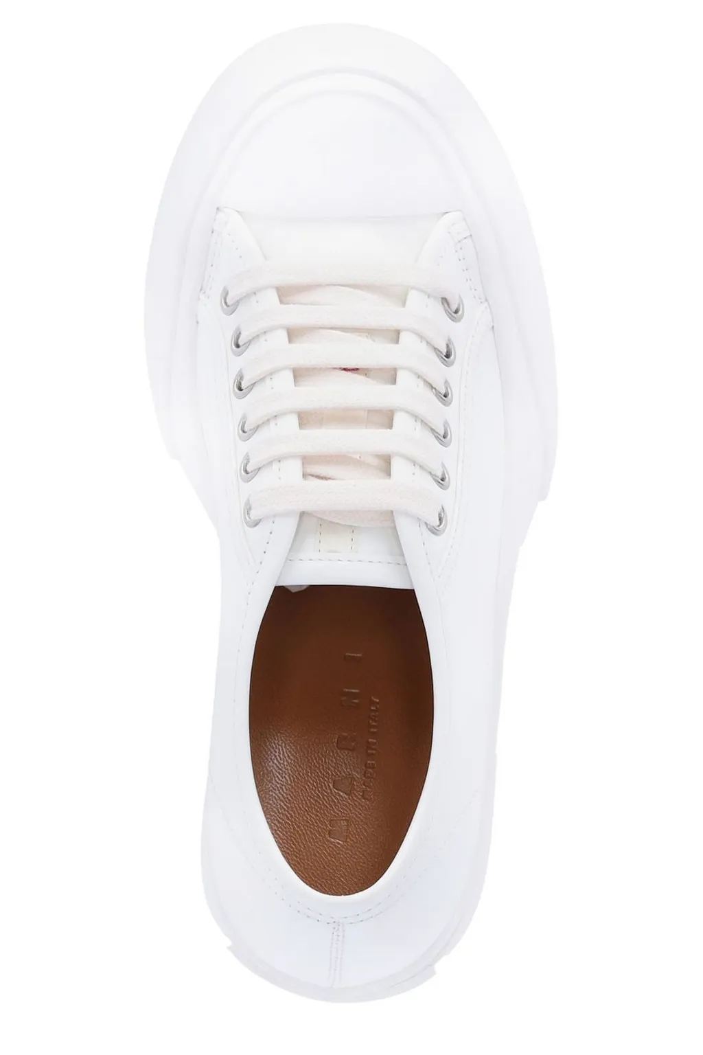 Marni Pablo Logo Patch Lace-Up Pumps