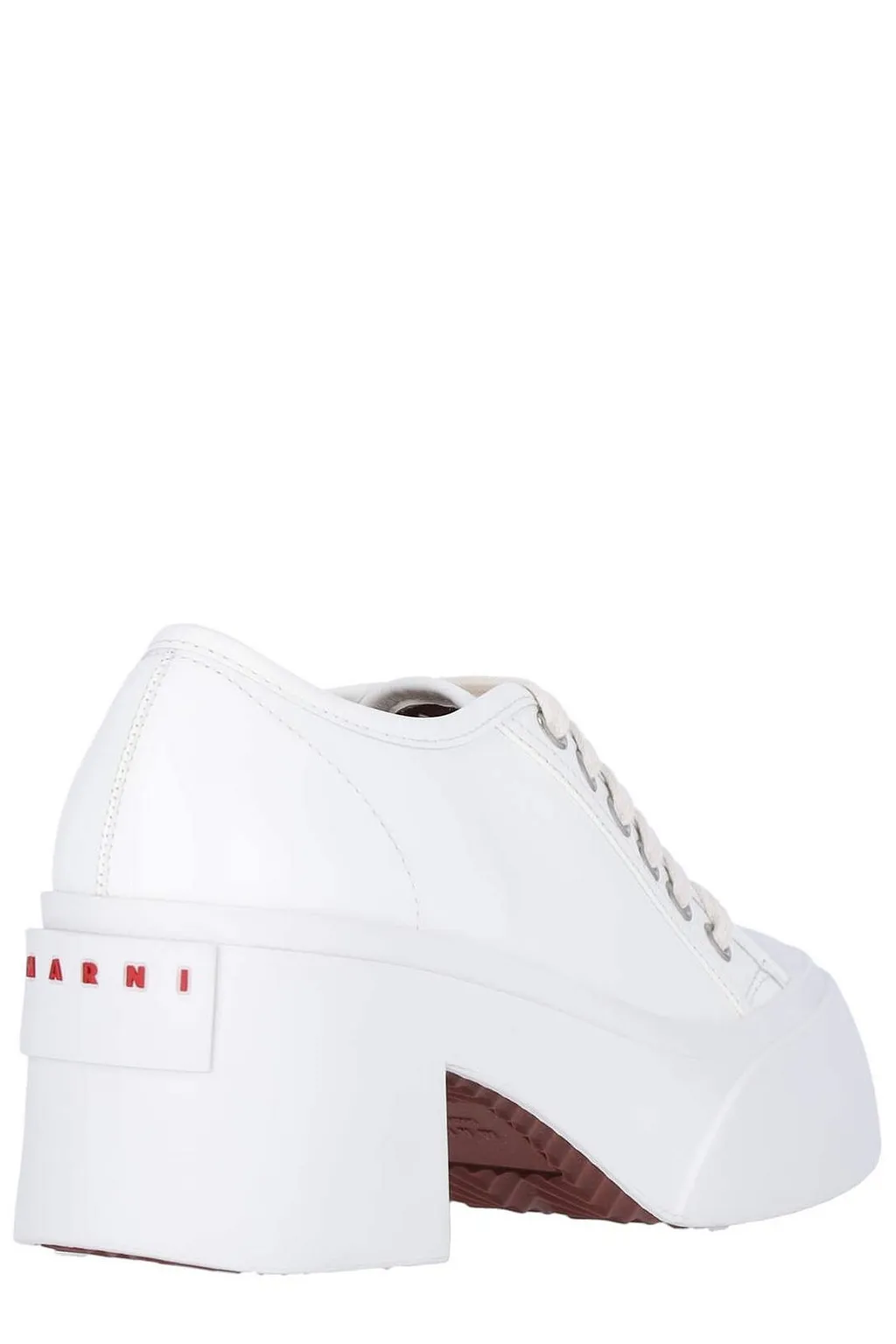 Marni Pablo Logo Patch Lace-Up Pumps