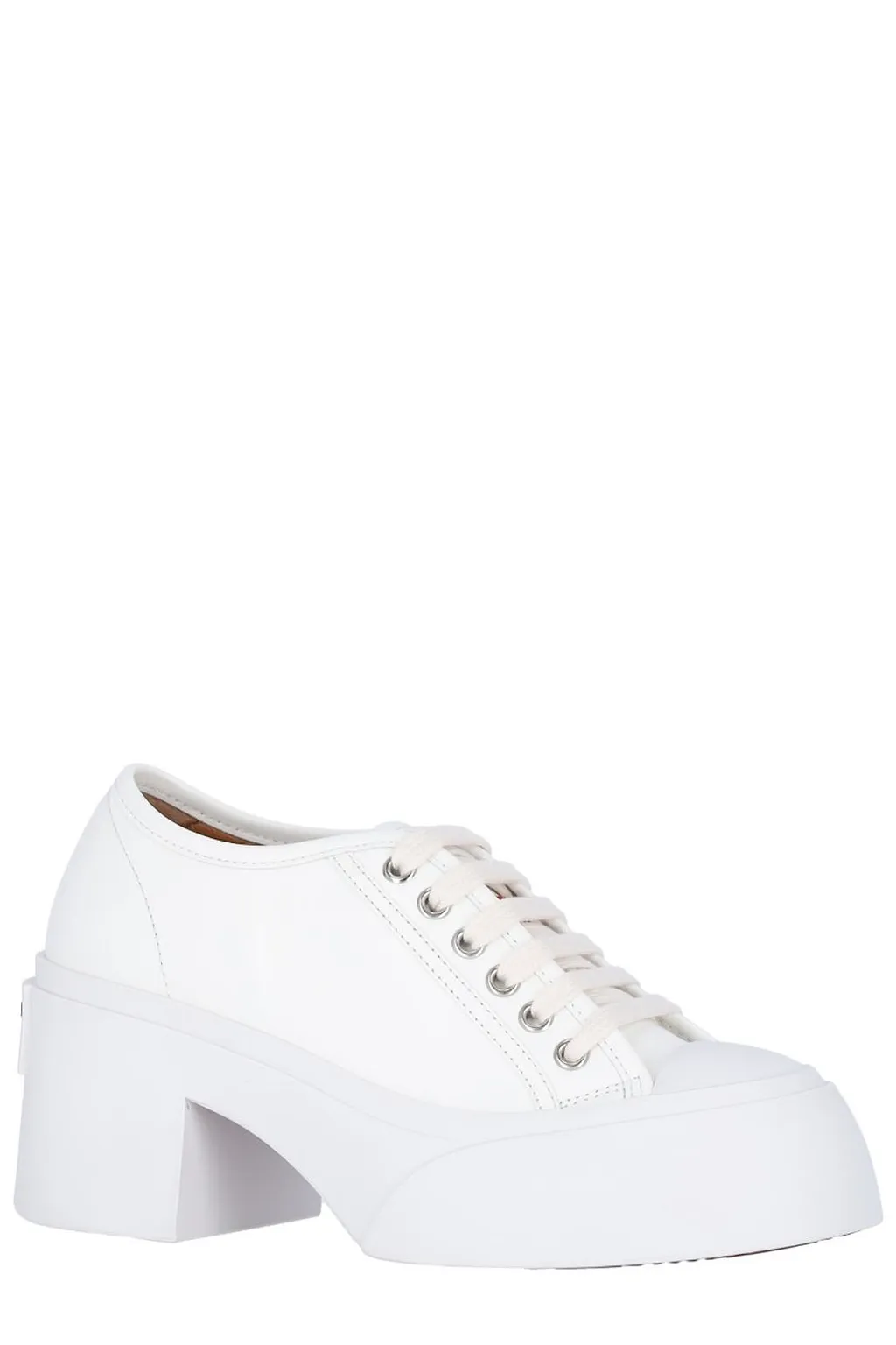Marni Pablo Logo Patch Lace-Up Pumps