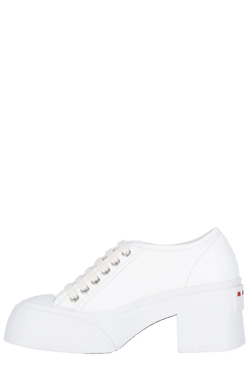 Marni Pablo Logo Patch Lace-Up Pumps