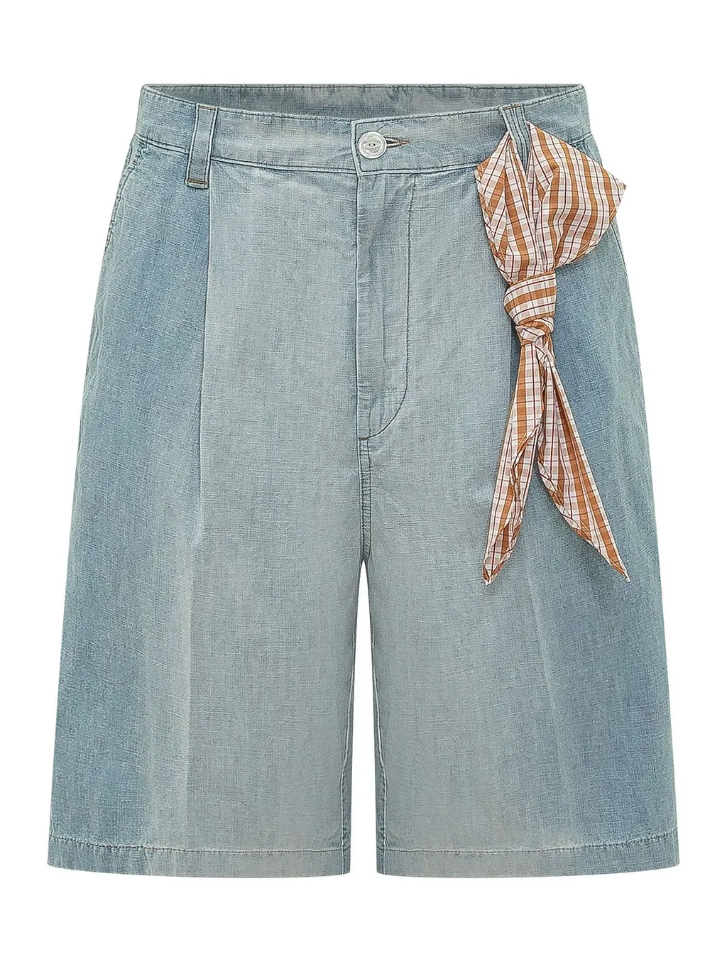 Marni Plaid-Tie Bermuda Shorts