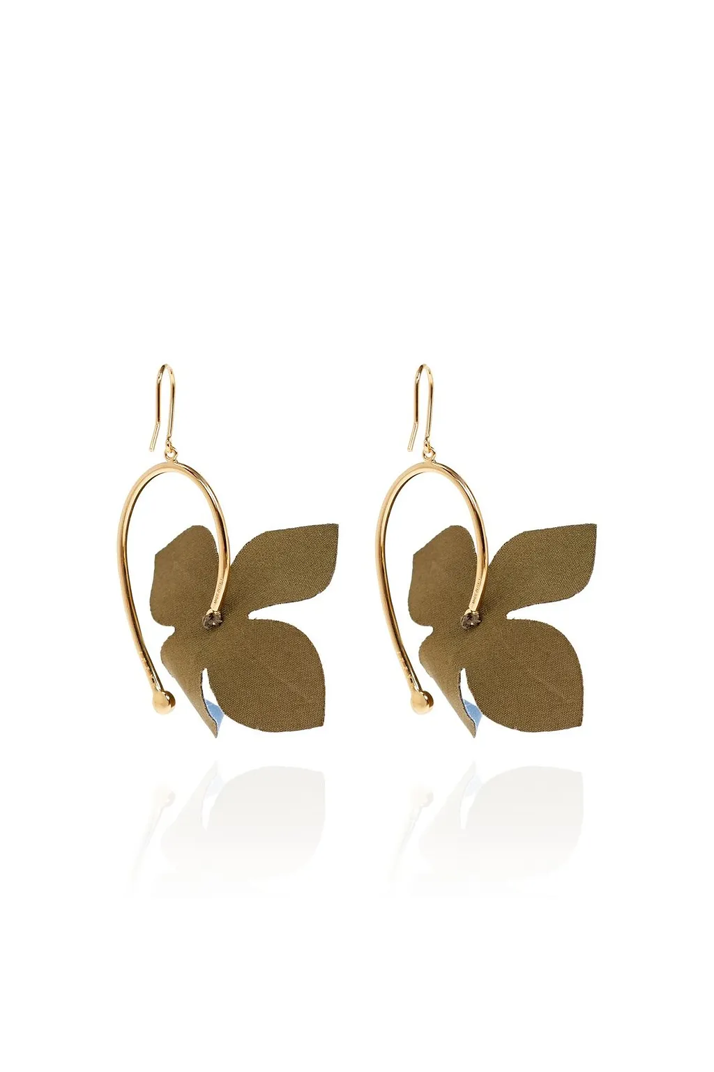 Marni Poplin Flower Hook Earrings