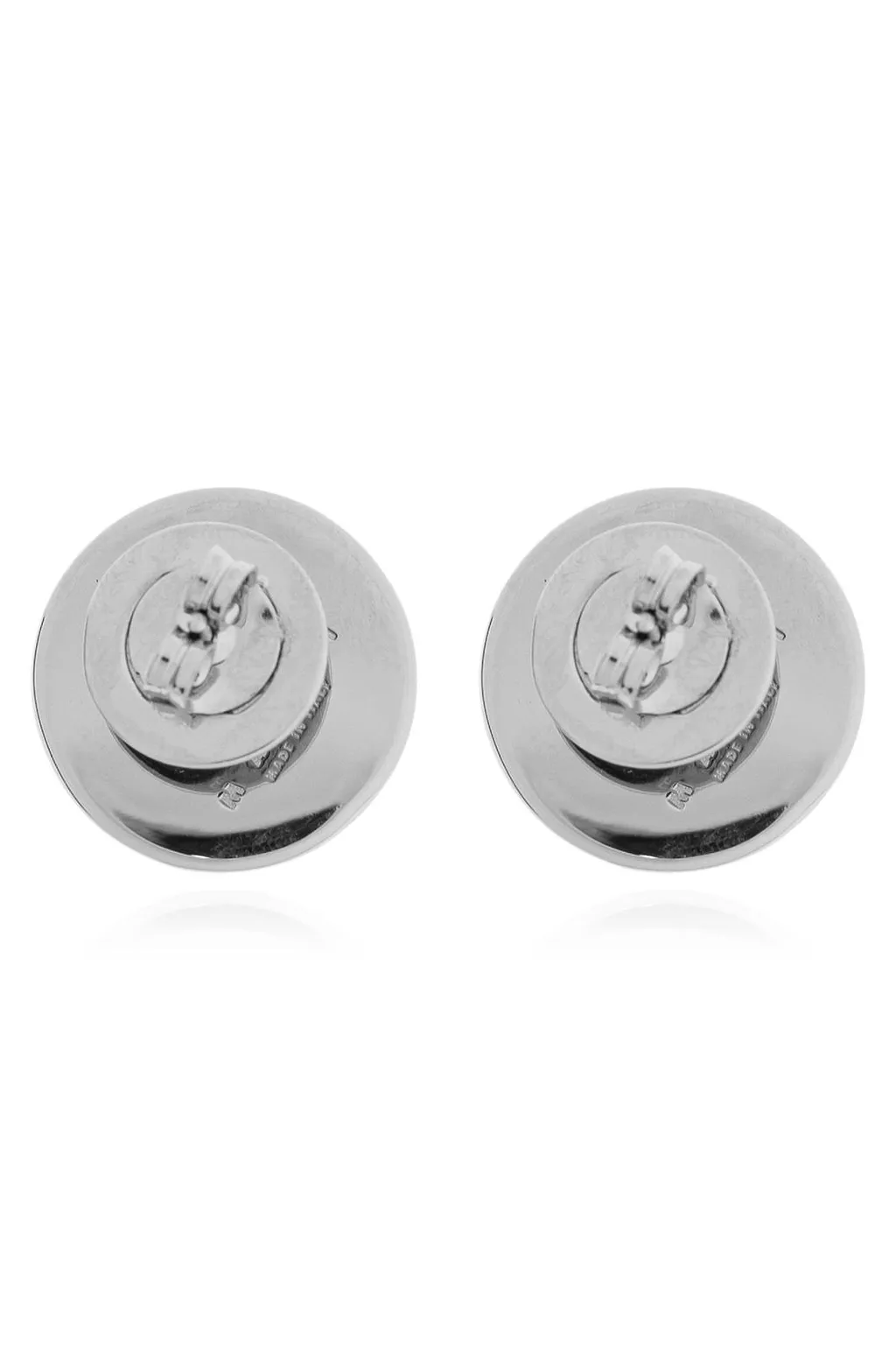 Marni Round Brass Stud Earrings