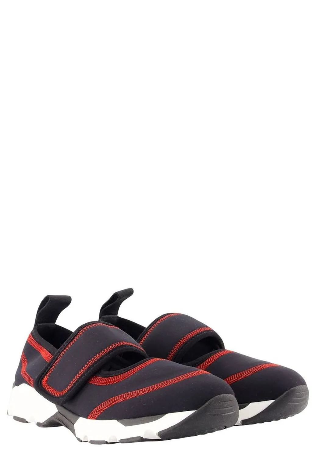 Marni Round Toe Strap Sneakers