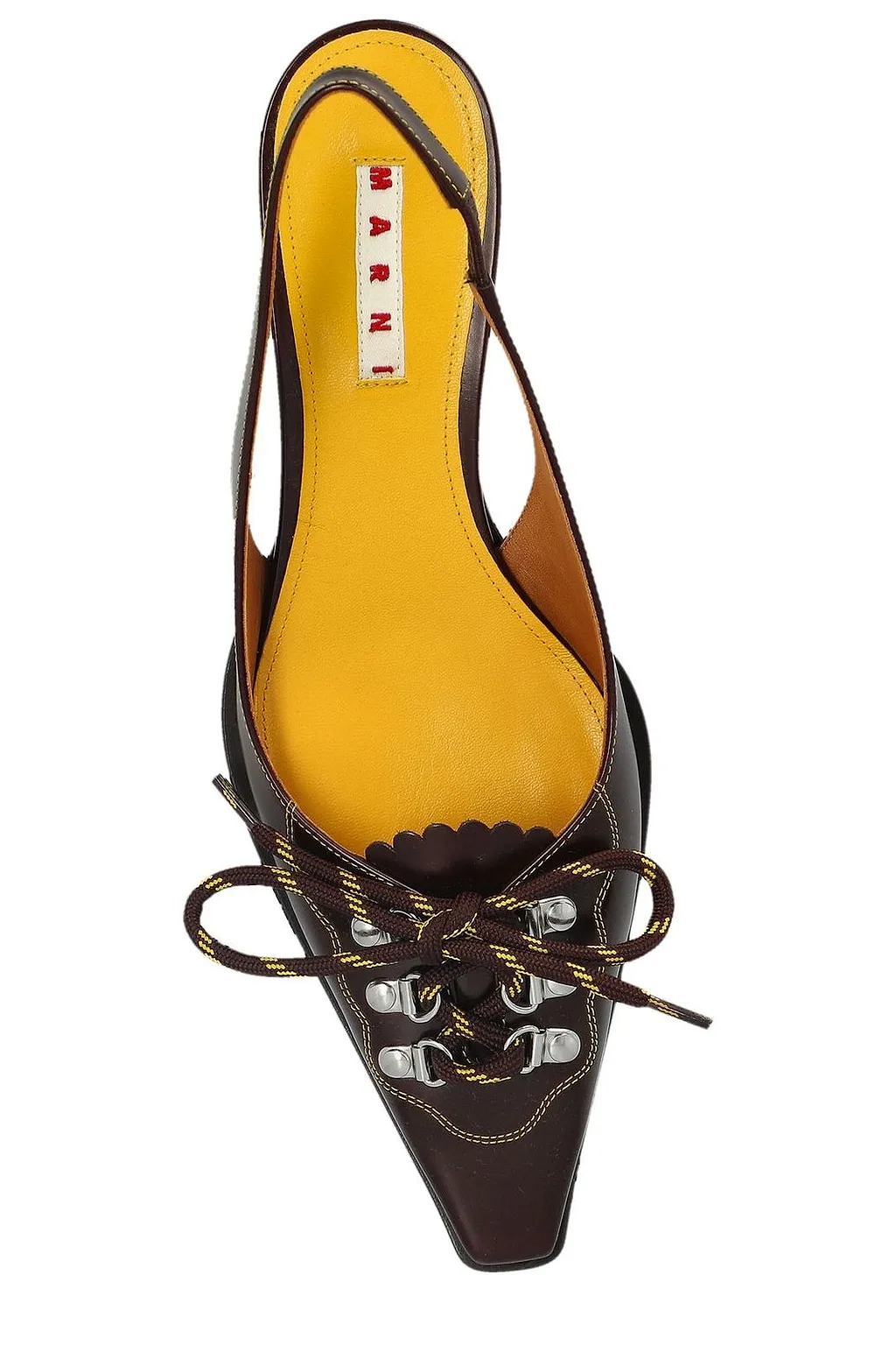 Marni Slingback Chain Detail Pumps