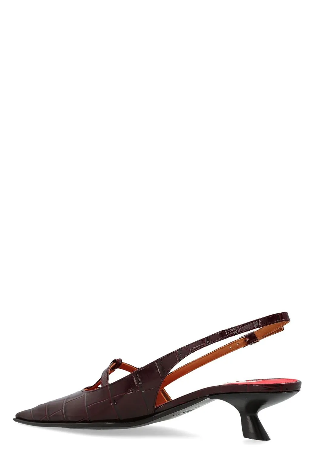 Marni Slingback Pointed Heeled Pumps