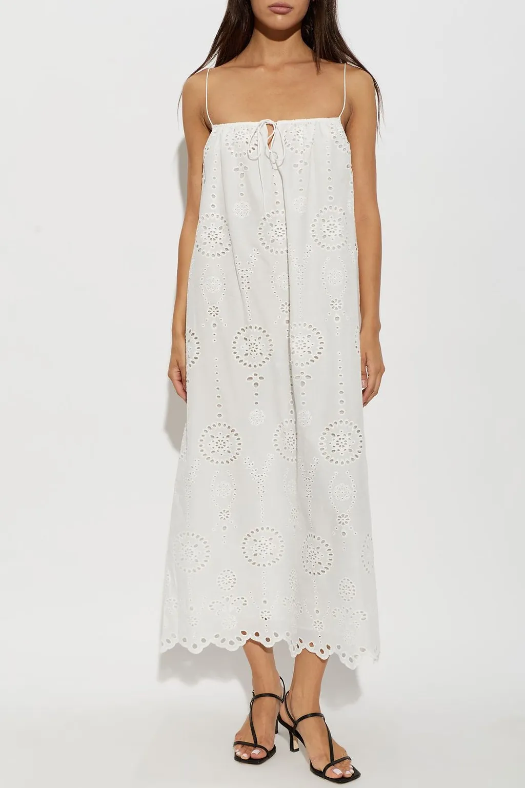Broderie Camisole Midi Dress