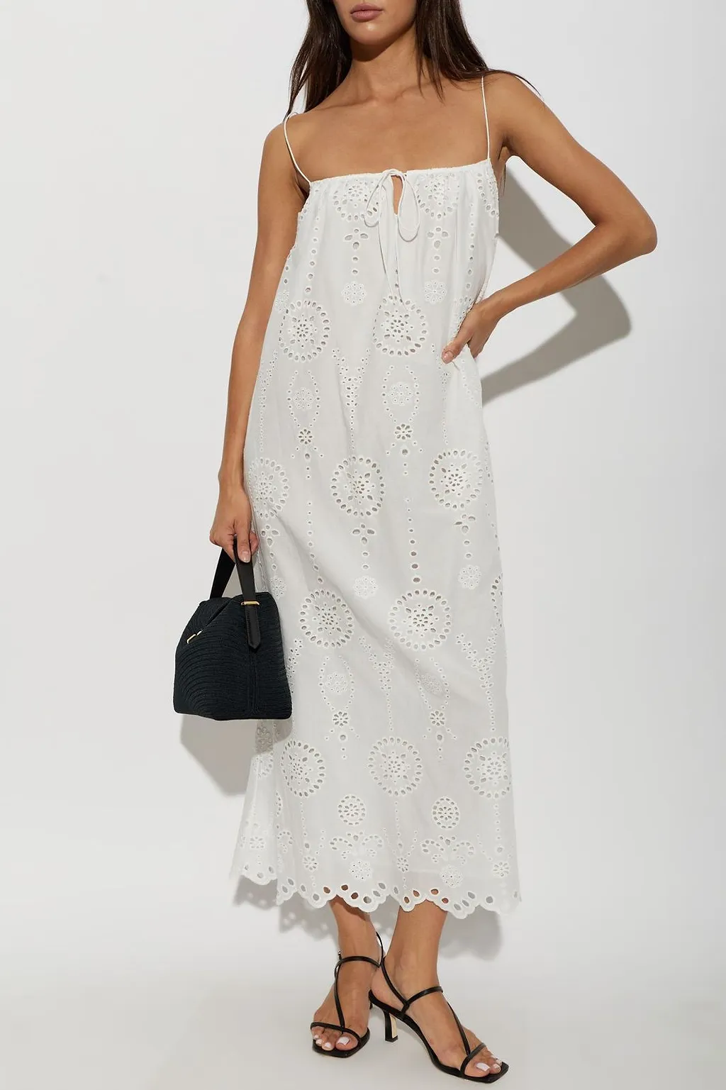 Broderie Camisole Midi Dress