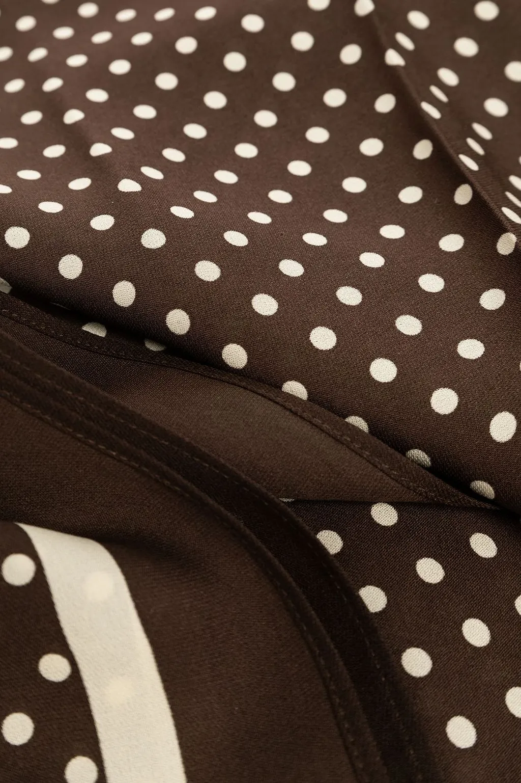 Polka-Dot Silk Scarf