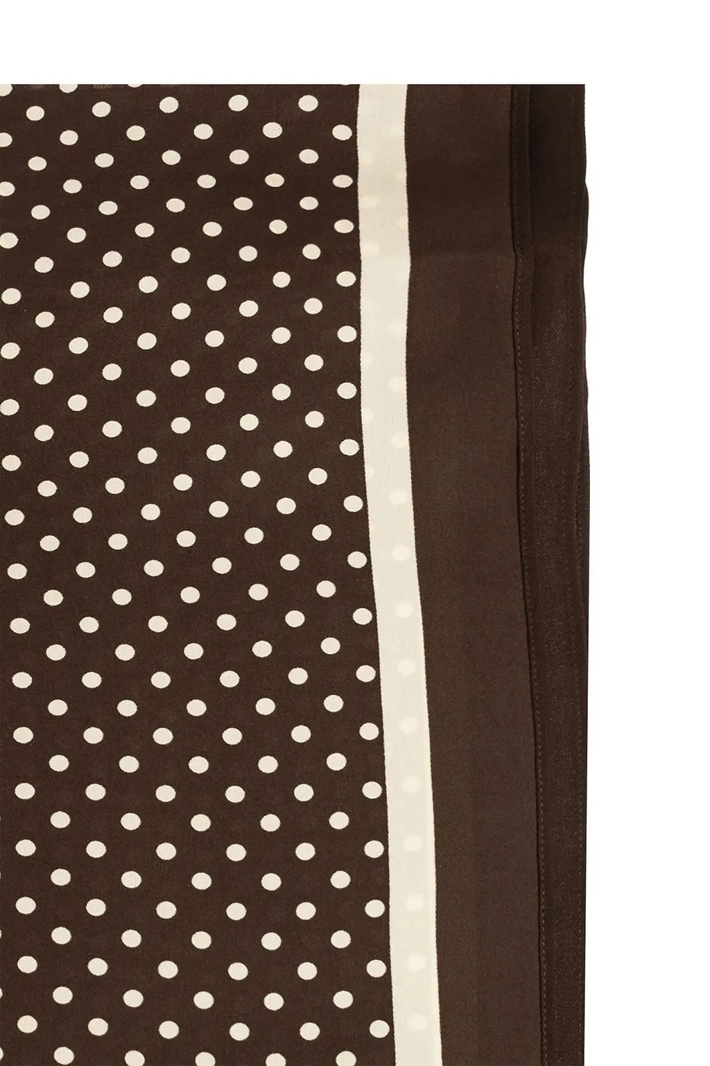 Polka-Dot Silk Scarf