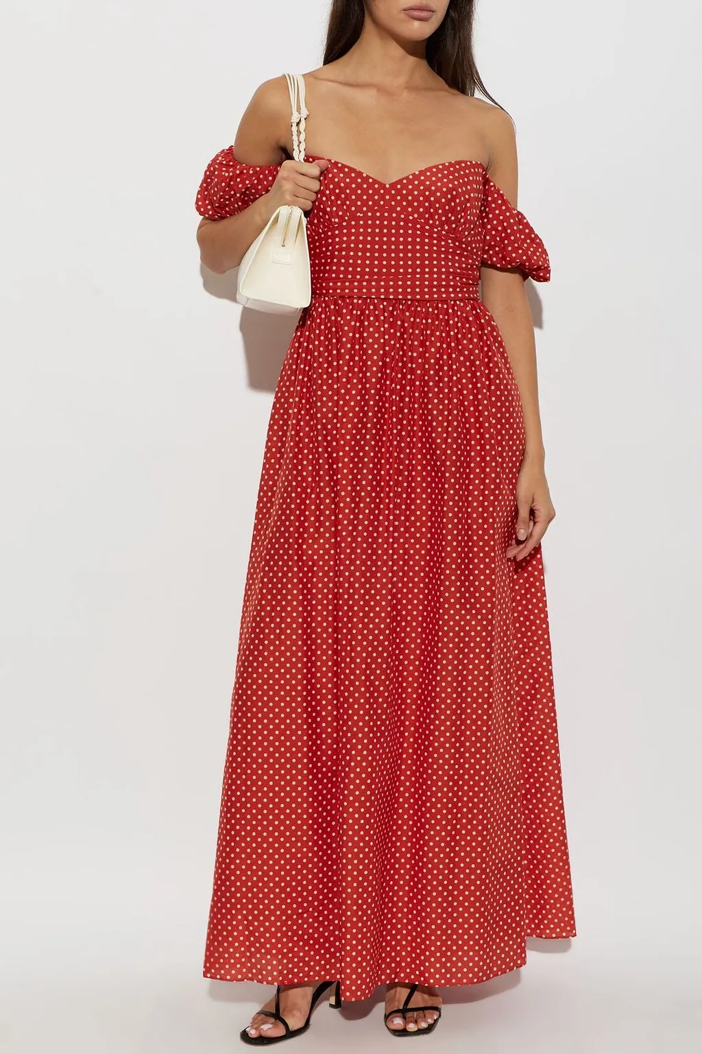 Matteau Off-Shoulder Polka-Dot Dress