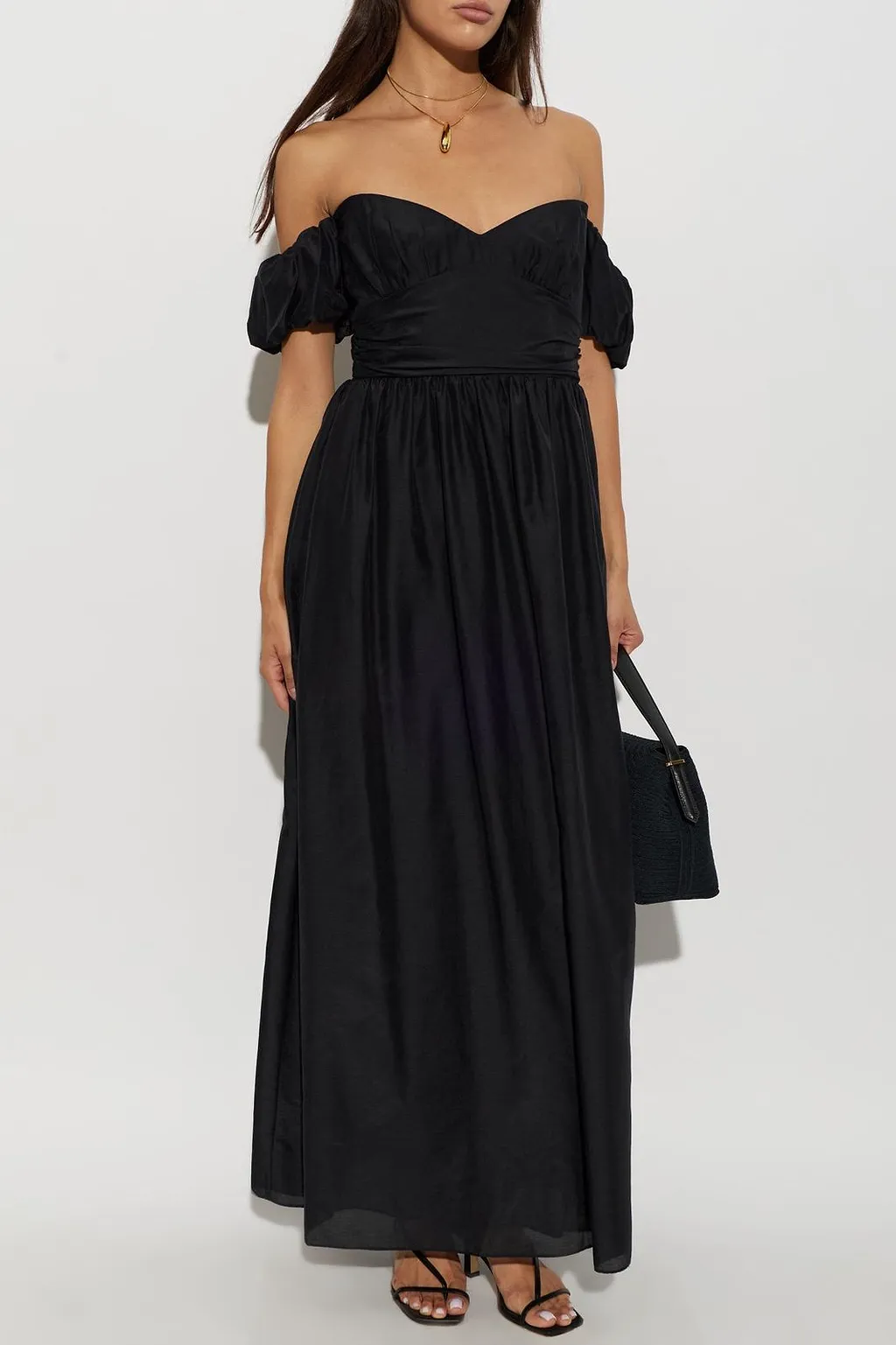 Matteau Off-Shoulder Puff-Sleeve Dress