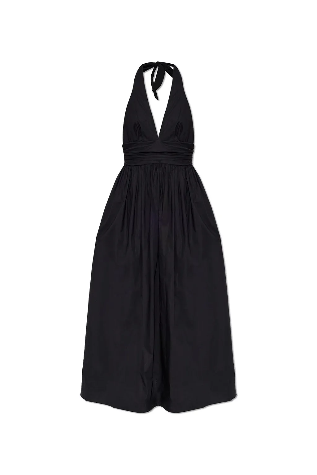 Matteau Plunge Halter Maxi Dress