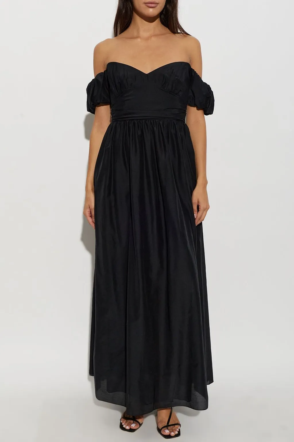 Matteau Off-Shoulder Puff-Sleeve Dress