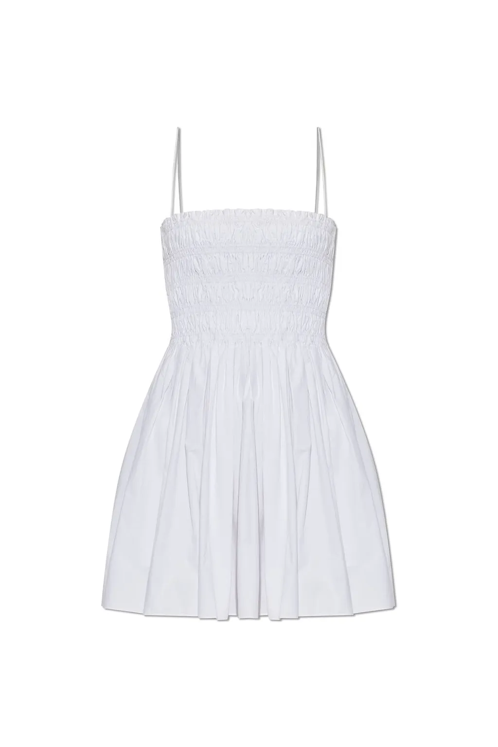 Shirred Bodice Mini Dress