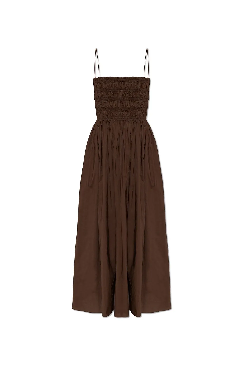 Shirred Bodice Maxi Dress
