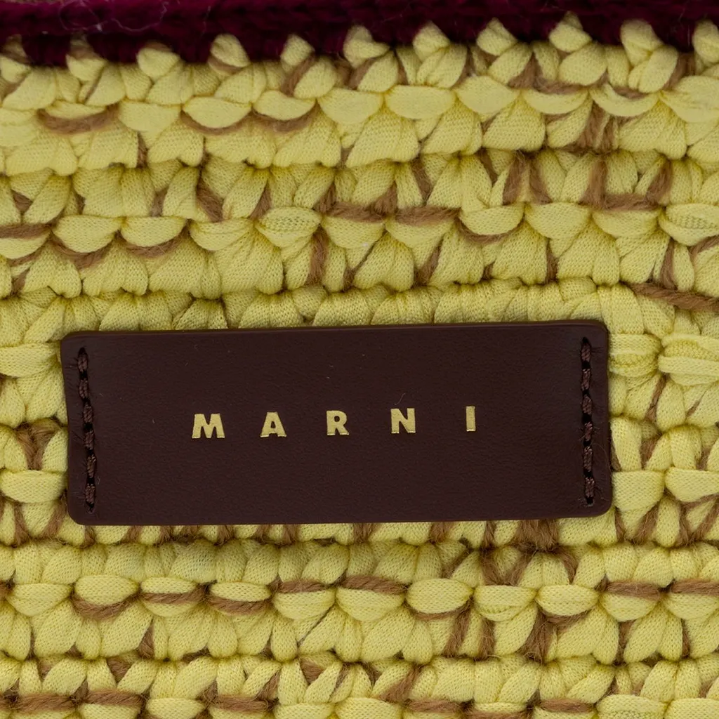 Marni Textured Woven Designed Shoulder Bag