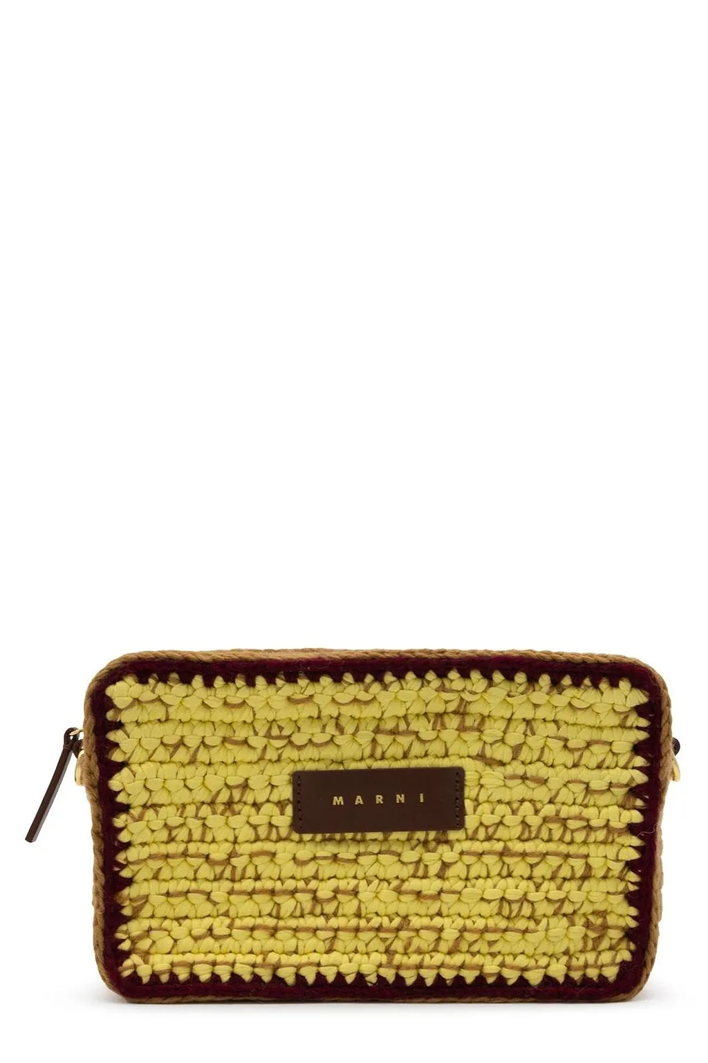 Marni Textured Woven Designed Shoulder Bag