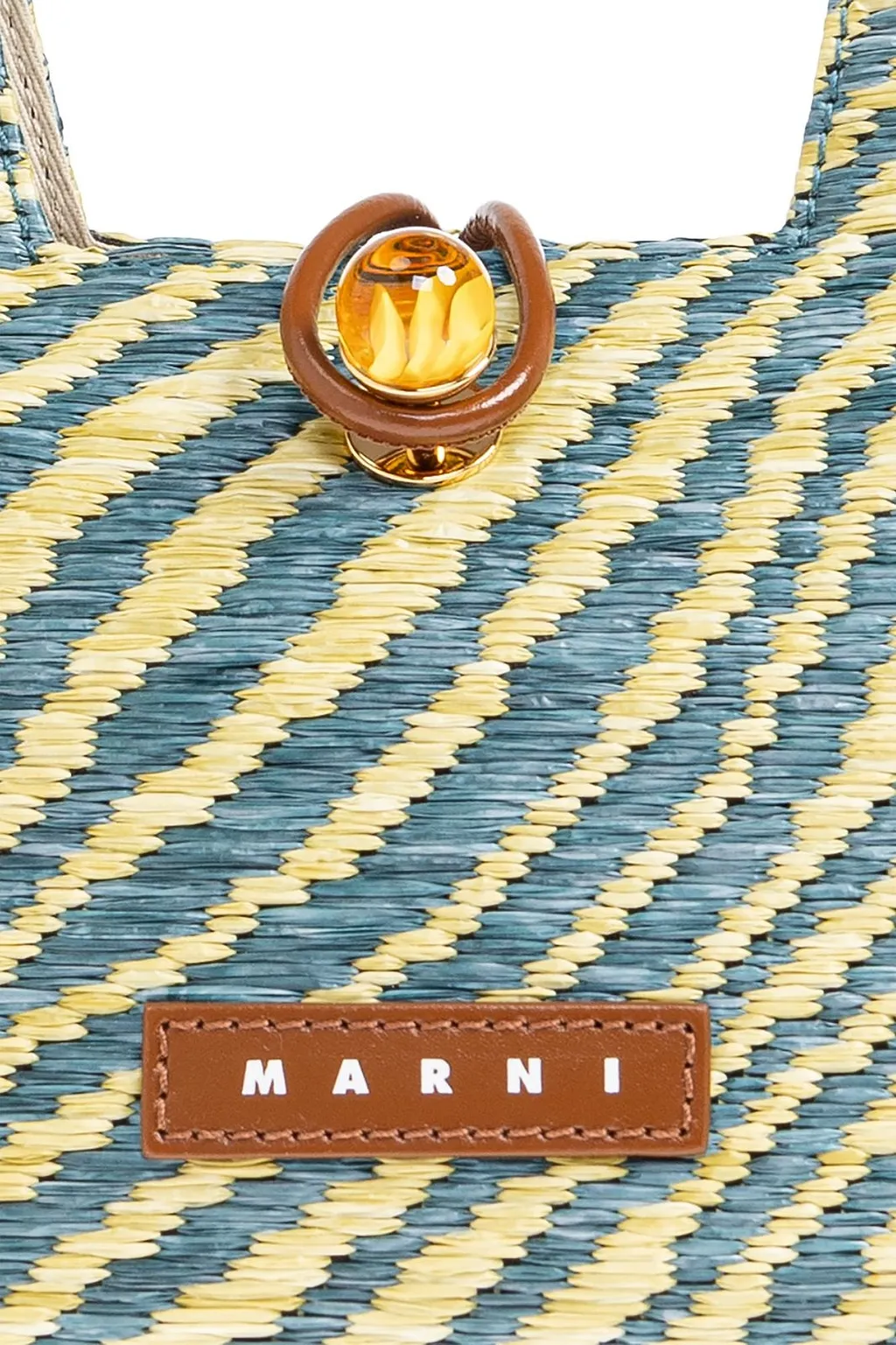 Marni Woven Top Handle Tote Bag
